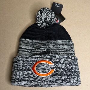 '47 Brand Chicago Bears Static Cuff Knit Puff Beanie Adult One Size Brand New